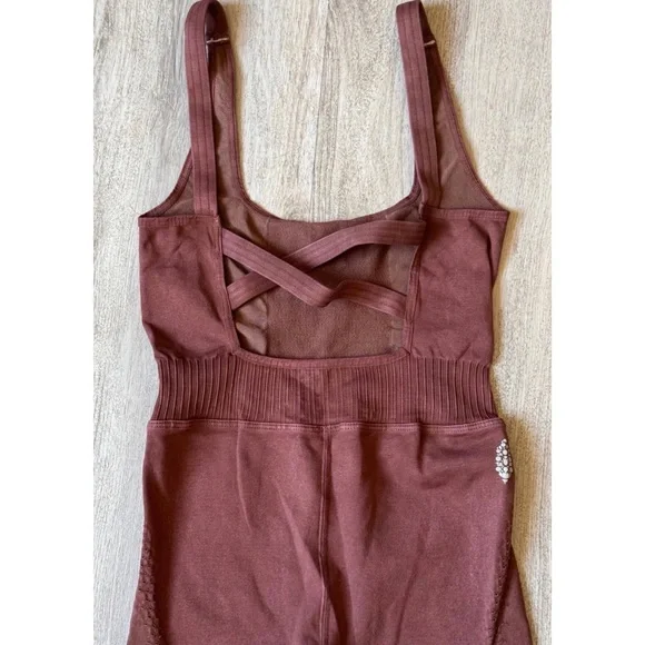 Free People Movement Good Karma Onesie Size XS/S Nutmeg Color - Picture 11 of 13